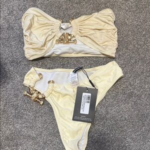 Elegant Gold Women's Bikini Set